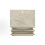 SAINT LAURENT YSL SUNSET Gold Logo chain sunset bag crossbody single-shoulder bag for women, retro white